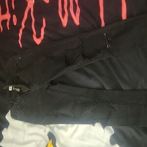 Black high rise jeans